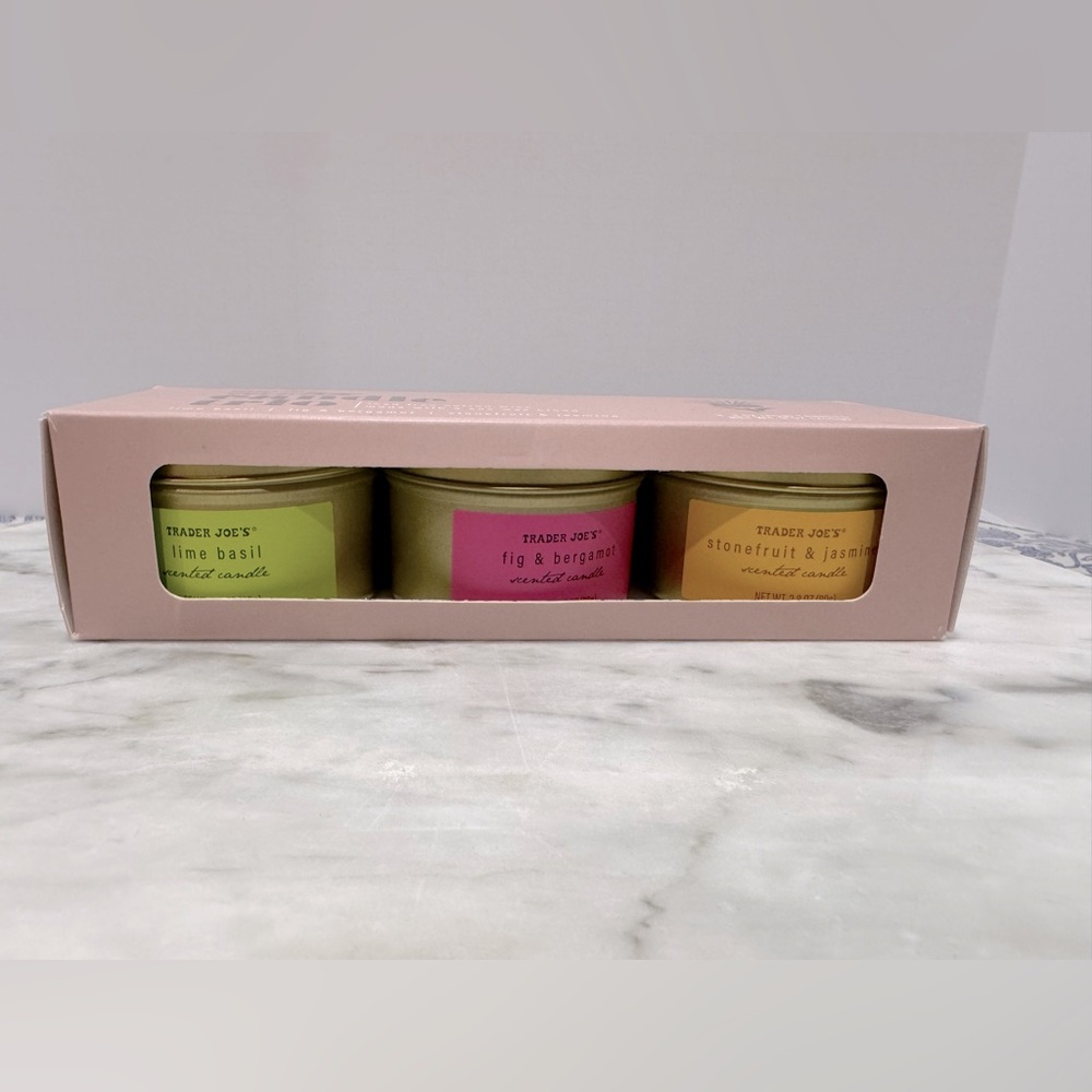 NIB Trader Joe's Scented Candle Trio